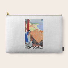 1930 MONTE CARLO Tennis Monaco Travel Poster Carry All Pouch