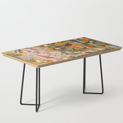 (Book of omens) Angels bow before Adam and Eve in Paradise Islamic Antique Art  Coffee Table