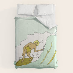 70s outer banks surf // retro surf by surfy birdy Comforter