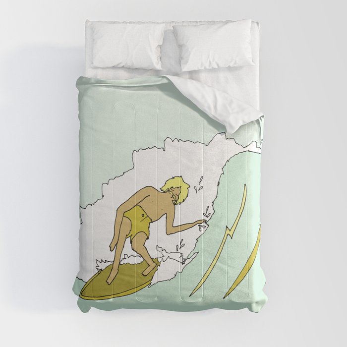 70s outer banks surf // retro surf by surfy birdy Comforter
