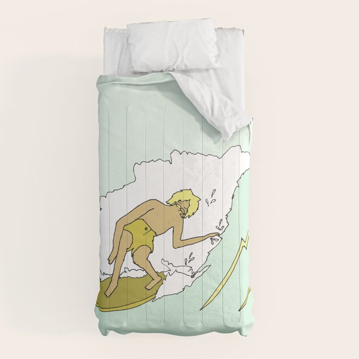 70s outer banks surf // retro surf by surfy birdy Comforter