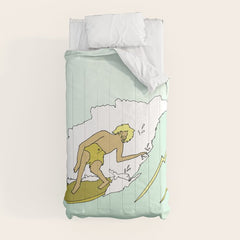 70s outer banks surf // retro surf by surfy birdy Comforter