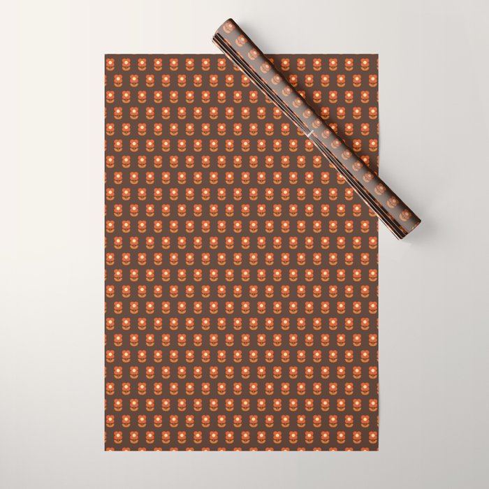 70s Flower Pattern #1 Wrapping Paper