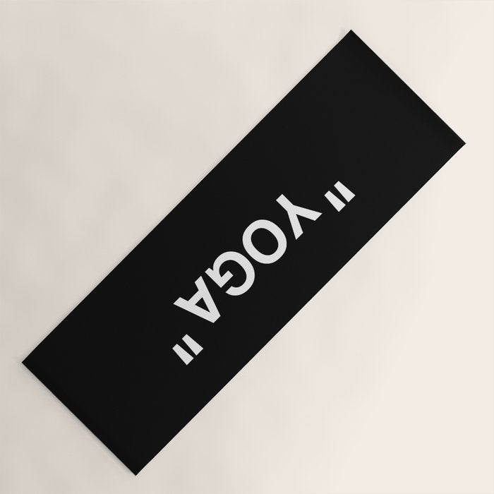 " Art " (Negative) Yoga Mat