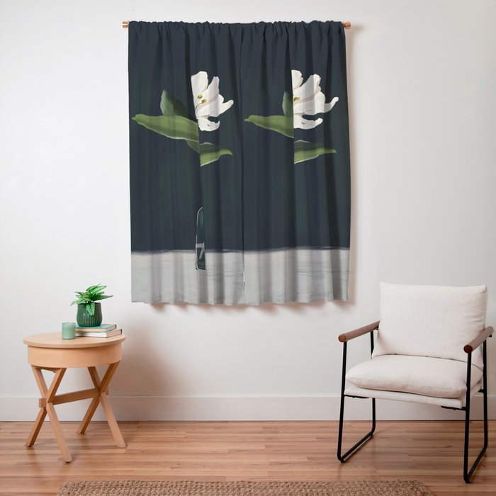 A flower in a vase Window Curtain