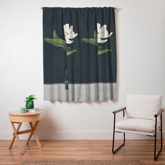 A flower in a vase Window Curtain