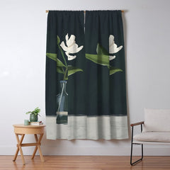A flower in a vase Window Curtain