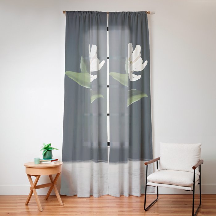 A flower in a vase Window Curtain