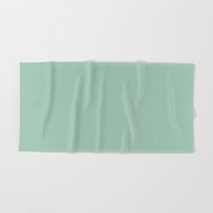 1950s Atomic Age Retro Starbursts in Aqua Mint and Black Bath Towel