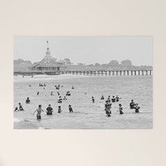 1895 Narragansett Pier and Beach, Narragansett, Rhode Island Welcome Mat