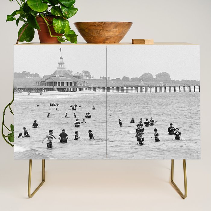 1895 Narragansett Pier and Beach, Narragansett, Rhode Island Credenza