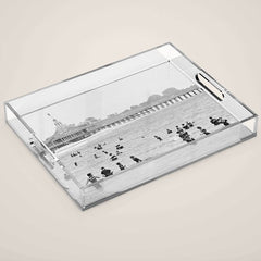 1895 Narragansett Pier and Beach, Narragansett, Rhode Island Acrylic Tray