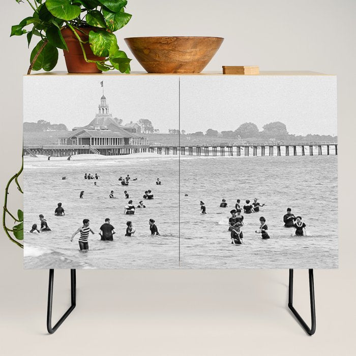 1895 Narragansett Pier and Beach, Narragansett, Rhode Island Credenza