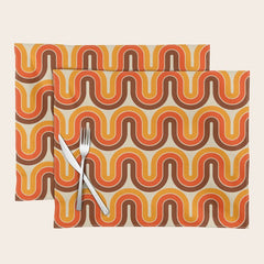 70s Retro Vintage Style 821 Autumn Placemat