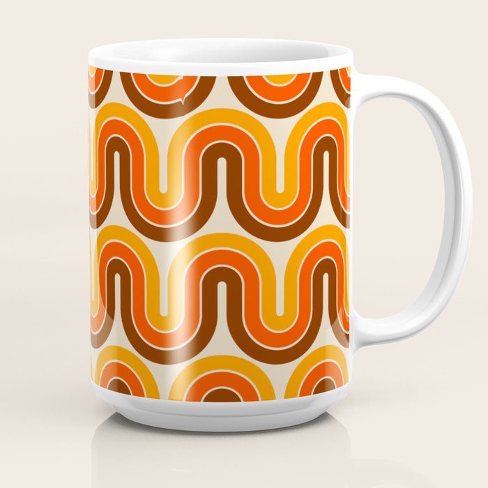 70s Retro Vintage Style 821 Autumn Coffee Mug