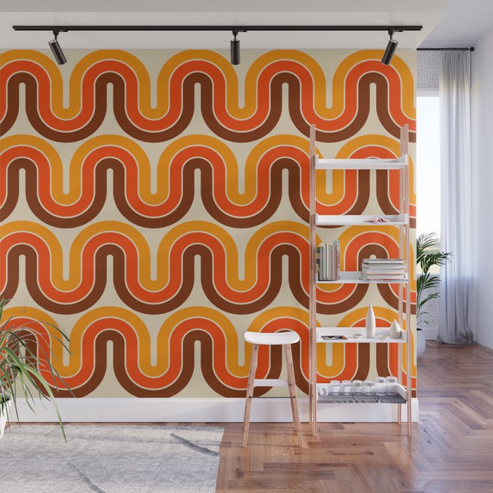 70s Retro Vintage Style 821 Autumn Wall Mural