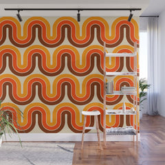 70s Retro Vintage Style 821 Autumn Wall Mural
