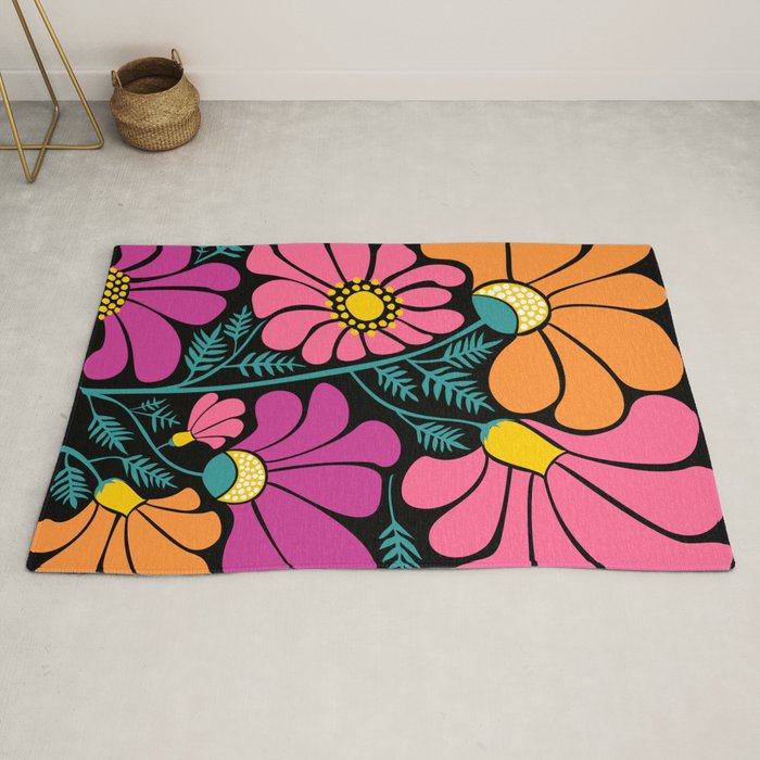 70s Disco Garden Rug