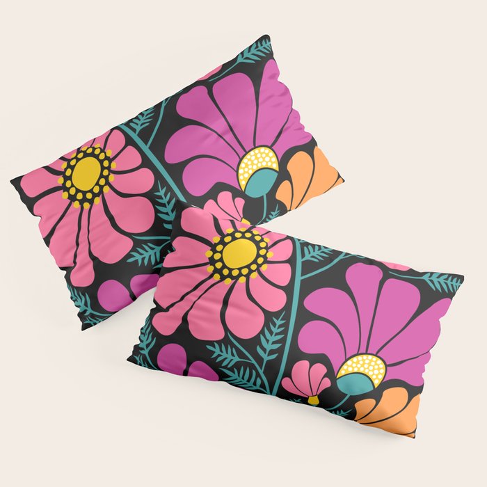 70s Disco Garden Pillow Sham