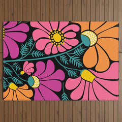 70s Disco Garden Outdoor Rug