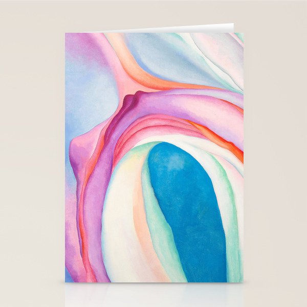 "Music, Pink and Blue No. 2" by Georgia O'Keeffe, 1918 Stationery Card