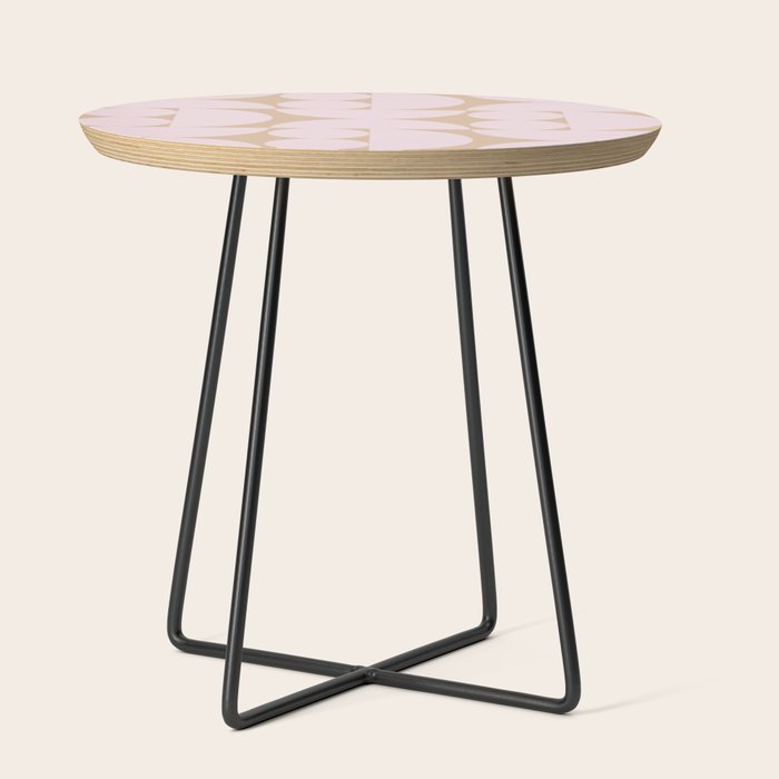 "Grapes and apple slices (pale pink)" Side Table
