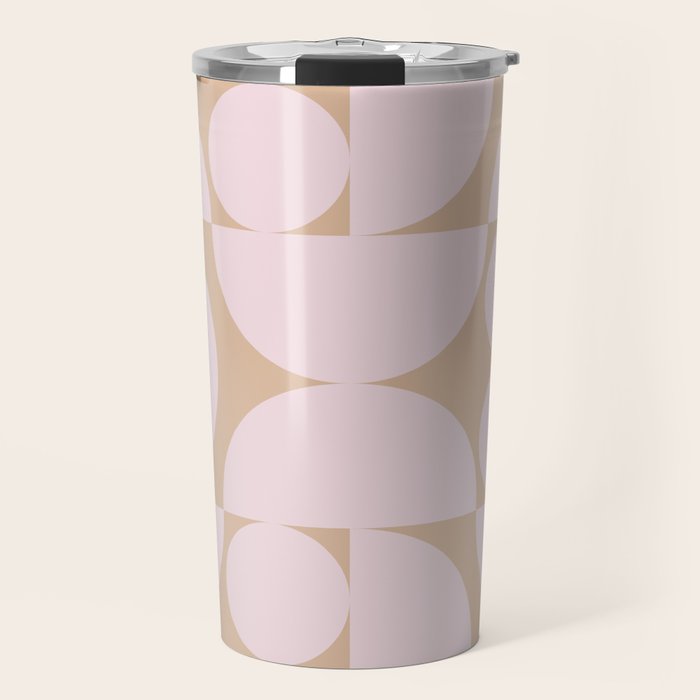 "Grapes and apple slices (pale pink)" Travel Mug