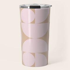 "Grapes and apple slices (pale pink)" Travel Mug