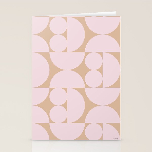 "Grapes and apple slices (pale pink)" Stationery Card