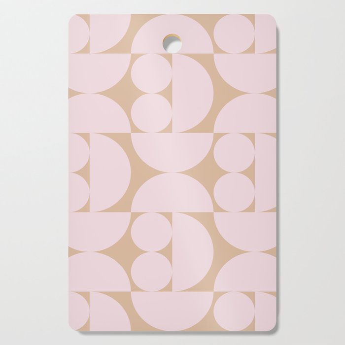 "Grapes and apple slices (pale pink)" Cutting Board