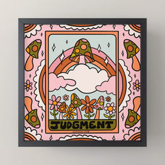 20. Judgment Tarot Mushroom Mini Art Print