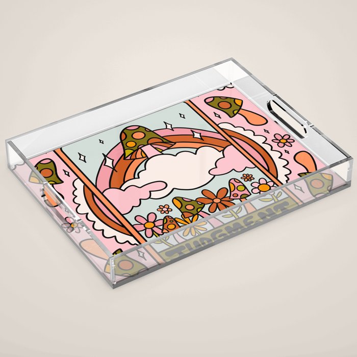 20. Judgment Tarot Mushroom Acrylic Tray