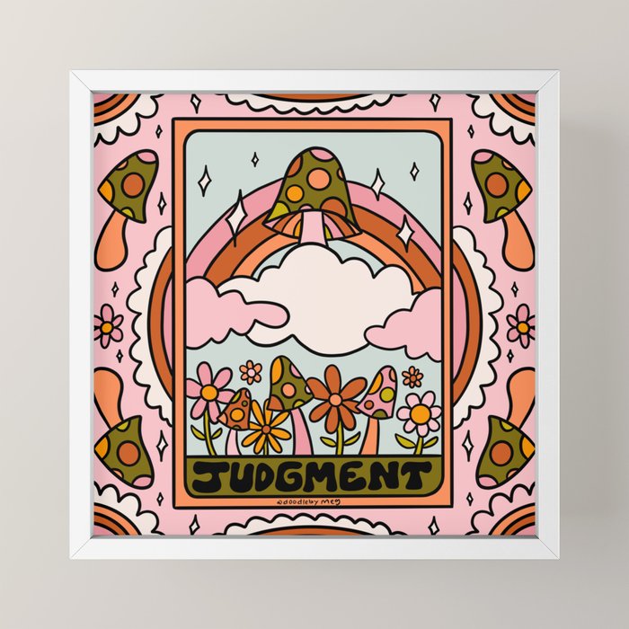 20. Judgment Tarot Mushroom Mini Art Print