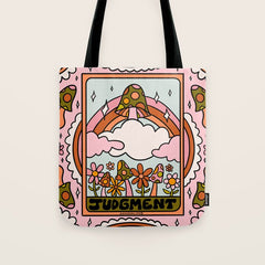 20. Judgment Tarot Mushroom Tote Bag