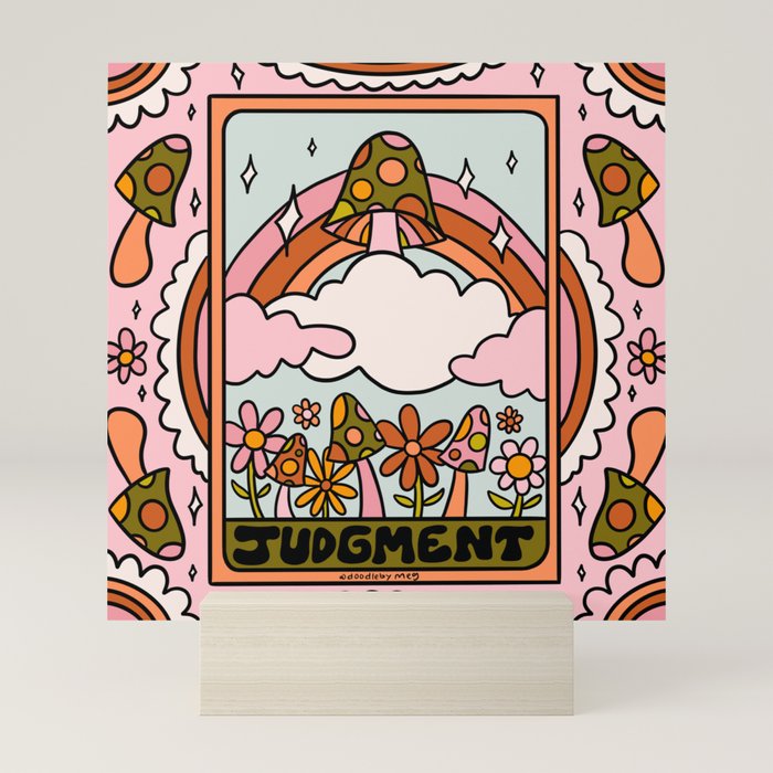 20. Judgment Tarot Mushroom Mini Art Print