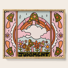 20. Judgment Tarot Mushroom Serving Tray