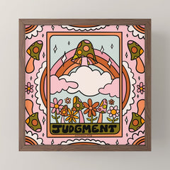 20. Judgment Tarot Mushroom Mini Art Print