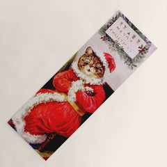A Merry Christmas' Vintage Cat Art by Louis Wain Yoga Mat