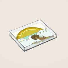 "buttons" kaluhiokalani 70s surf legend // retro surf art by surfy birdy Acrylic Tray