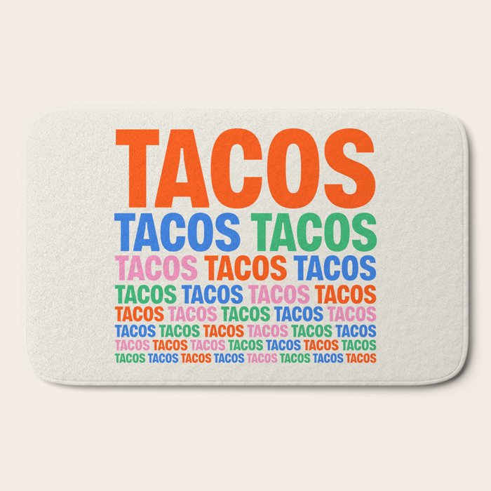 253 Tacos Bath Mat