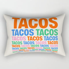 253 Tacos Rectangular Pillow