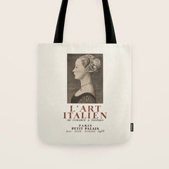 1935 French Art Exhibition Poster - Italian Art from Cimabue to Tiepolo Tote Bag