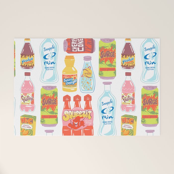 90s Drinks Welcome Mat