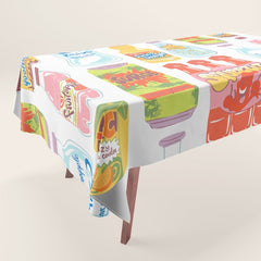 90s Drinks Tablecloth