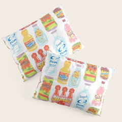 90s Drinks Pillow Sham
