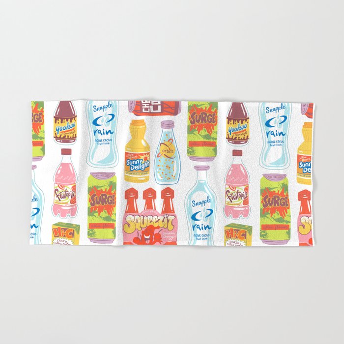 90s Drinks Bath Towel