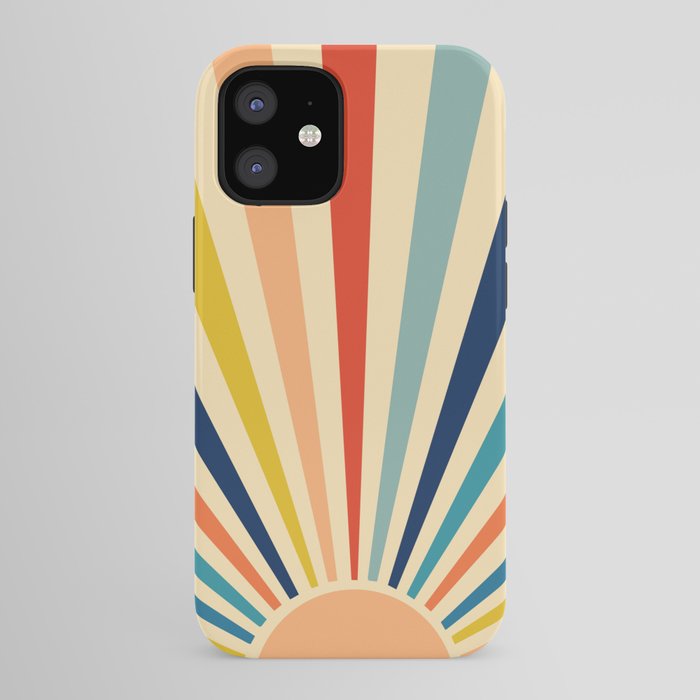 60s retro sun  iPhone Case