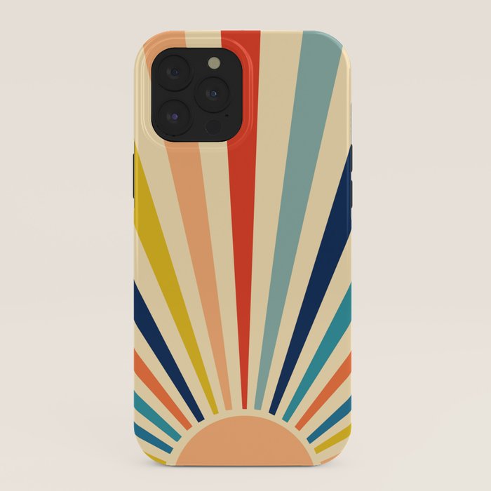 60s retro sun  iPhone Case