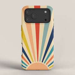 60s retro sun  iPhone Case