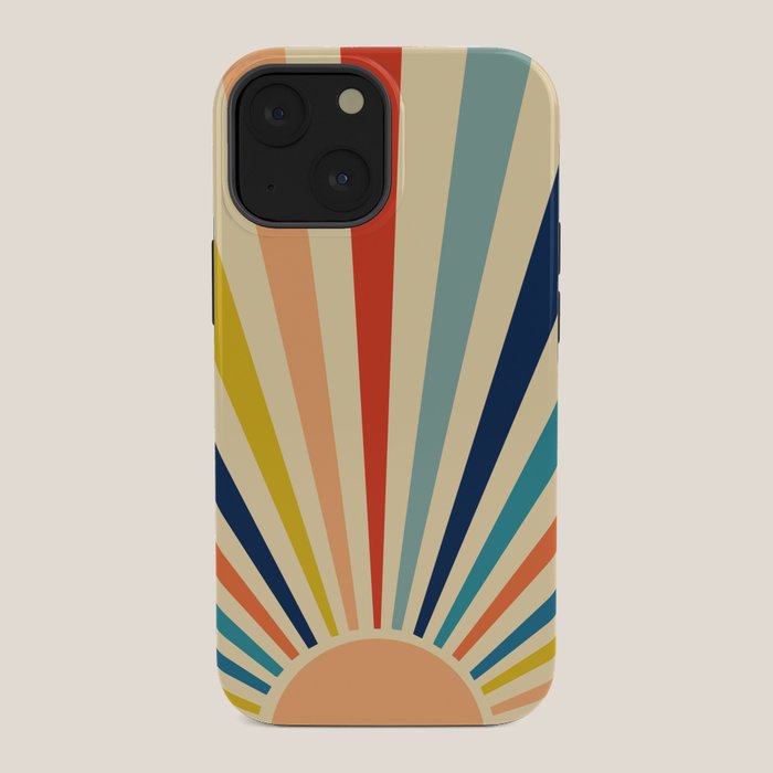 60s retro sun  iPhone Case